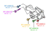 Mitsubishi OEM Water Pump Bolts for 1G DSM/GVR4