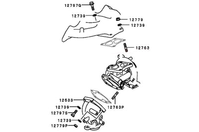 Mitsubishi Turbo Hardware - Evo 4-9 - Evo 8 diagram pictured