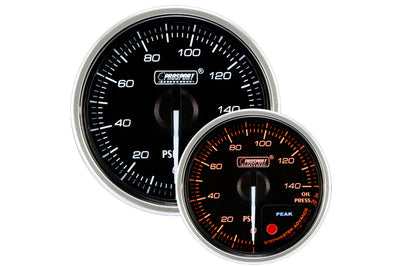 Prosport 52mm Supreme Series Electrical Oil Pressure Gauge 0-140 PSI (216CLSDWAOPU-R)