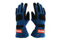 Racequip SFI 3.3/5 Blue/Black Short Gauntlet Nomex Race Gloves