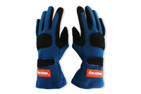 Racequip SFI 3.3/5 Blue/Black Short Gauntlet Nomex Race Gloves - view 2