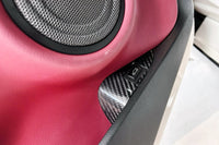 Rexpeed Carbon Fiber Interior Trunk Switch Button Frame Trim for 2020+ Supra installed