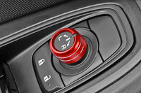 Rexpeed Aluminum Alloy Screen & Mirror Knobs for VB 2022+ Subaru WRX (G161R) red anodized installed on mirror adjustment knob