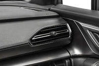 Rexpeed 4 Piece Dry Carbon AC Vent Trim Covers for 2022+ Subaru WRX (G157) carbon fiber AC vent cover installed