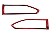 Rexpeed 4 Piece Dry Carbon AC Vent Trim Covers for 2022+ Subaru WRX (G157R) Red carbon fiber