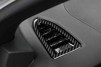 Rexpeed Dry Carbon Defroster Vent Covers for VB 2022+ Subaru WRX (G156) in black carbon fiber installed on WRX