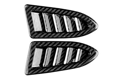 Rexpeed Dry Carbon Defroster Vent Covers for VB 2022+ Subaru WRX (G156) in black carbon fiber
