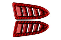 Rexpeed Dry Carbon Defroster Vent Covers for VB 2022+ Subaru WRX (G156R) in red carbon fiber