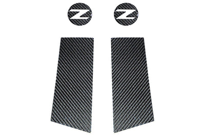 Rexpeed Carbon Fiber B-Pillar Trims for Nissan 350Z (Z40)