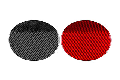 Rexpeed Carbon Fiber Fuel Cap Cover for VB 2022+ Subaru WRX (G153) black and red carbon fiber