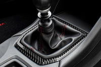 Rexpeed Dry Carbon Fiber Shift Trim Cover for 2022+ VB Subaru WRX (G84) black carbon installed