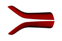 Rexpeed Dry Carbon Gear Shifter Side Panel Covers for MT 2022+ Subaru WRX (G159R) Red carbon fiber
