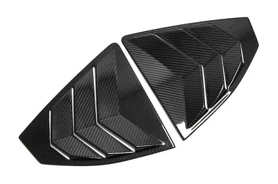 Rexpeed Dry Carbon Rear Window Louver Shutter Cover for VB 2022+ Subaru WRX rear windows passenger and driver side (G93)