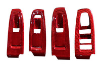 Rexpeed Dry Carbon Window Switch Panel Cover for 2022+ VB WRX (Part Number: G97R) Red carbon finish