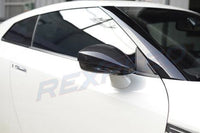 Rexpeed Nissan R35 GTR M-Style Carbon Mirror Covers (N36/N37) installed