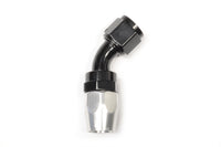 Russell Full Flow Hose End Black/Silver 45°