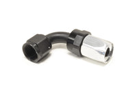 Russell Full Flow Hose End Black/Silver 90°