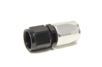 Russell Full Flow Hose End Black/Silver Straight