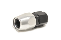 Russell Full Flow Hose End Black/Silver Straight