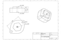 STM 2-Bolt Exhaust Flange Billet Welding Purge Block