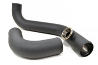 STM Evo X Stainless Lower Intercooler Pipe Kit (Wrinkle Black)