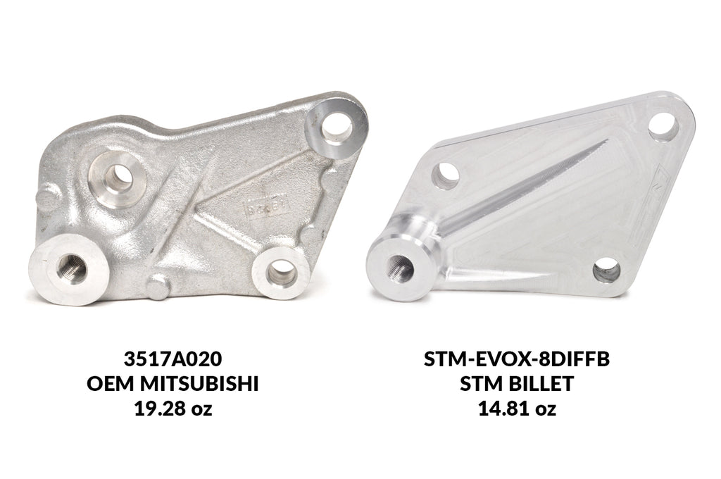 STM Billet Evo X Rear Diff Bracket for Evo 8 Diff Swap