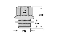 Open-Ended Lug Nuts for OEM Wheels with Extended Studs (M12x1.5 - Black)