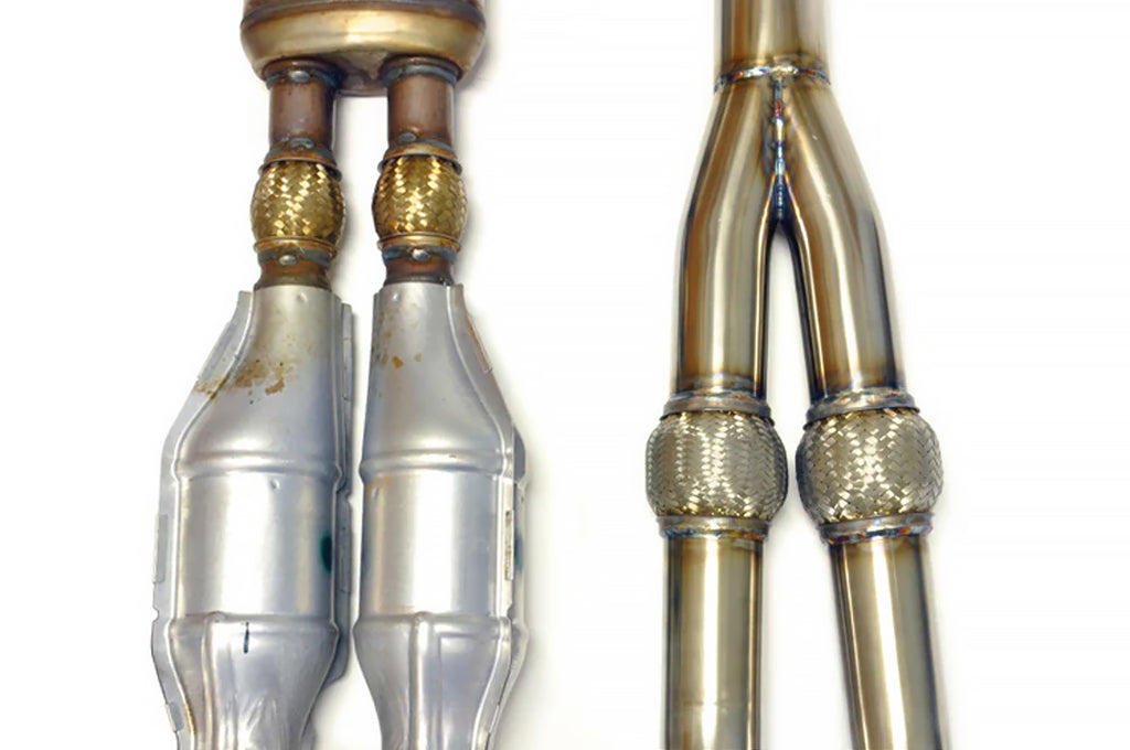 R35　GTR ステンレス Yパイプ エキマニ STM R35 GTR Stainless Steel Race Y Pipe