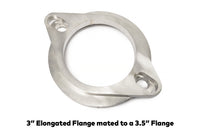 3-Inch 2-Bolt Elongated Exhaust Flange