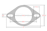3-Inch 2-Bolt Elongated Exhaust Flange Dimensions