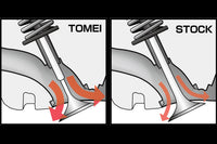 Tomei Racing Valves for R35 Nissan GTR (TA303A-NS01A) vs stock flow