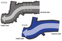 Tomei Turbo Suction Hose for Evo 7/8/9 (TB301A-MT01A) flow vs stock