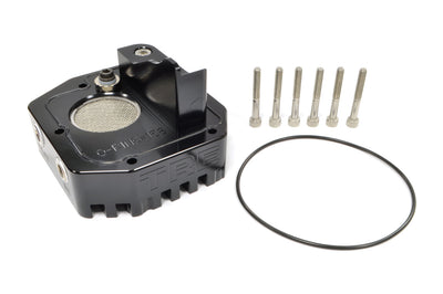 TRE Transmission Oil Cooler Adapter Plate for 5-Speed Evo 7/8/9 (Black)