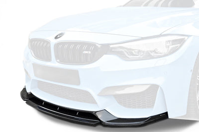 Vorsteiner BMW F8X M3/M4 GTS-V Carbon Fiber Front Spoiler (4220BMV) installed on F80 M3