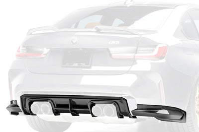 Vorsteiner BMW G8X M3 Aero Carbon Fiber Rear Diffuser (BMV3350) installed on 2021+ BMW M3