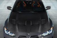Vorsteiner BMW G8X M3/M4 Aero Carbon Fiber GTS-V Hood (BMV3380) installed on G80 M3