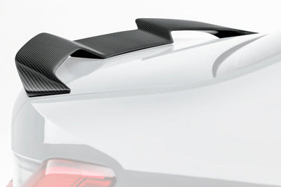 Vorsteiner BMW G8X M4 Carbon Fiber Aero Decklid Spoiler (BMV3361) carbon wing installed on G82 M4
