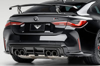 Vorsteiner BMW G8X M4 Aero Carbon Fiber Rear Diffuser (BMV3351) carbon diffuser installed on G82 M4