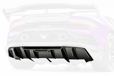 Vorsteiner Evo Monza Edizione Carbon Fiber Rear Diffuser For Lamborghini Huracan Evo (3050LOV) with 2x2 carbon fiber weave