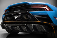Vorsteiner Evo Monza Edizione Carbon Matrix Rear Diffuser For Lamborghini Huracan Evo (3055LOV) in forged carbon