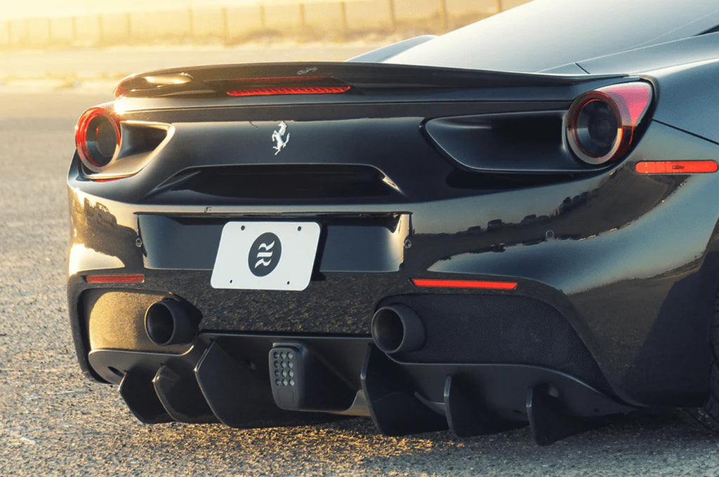 Ferrari Rear Defuser Vorsteiner Ferrari 488 Diavolo Carbon Fiber Rear Diffuser Fins