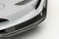 Vorsteiner Tesla Model 3 Volta Aero Carbon Fiber Front Spoiler (TEV1010) carbon lip up close