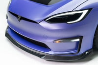 Vorsteiner Tesla Model S Plaid VRS Aero Carbon Fiber Front Spoiler (TEV3020) carbon lip