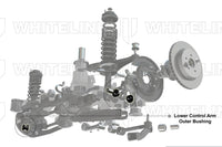 Whiteline Rear Control Arm Bushings for 2022+ VB Subaru WRX (W63412) installation diagram