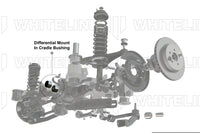 Whiteline Rear Differential Insert Bushings for 2022+ VB Subaru WRX (KDT903) bushing insert diagram