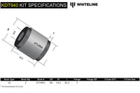 Whiteline Rear Differential Mount Bushing for 2022+ VB Subaru WRX (KDT940) dimensions