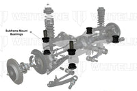 Whiteline Rear Subframe Mount Bushing Inserts for 2022+ VB Subaru WRX (KDT938) installation diagram