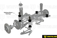 Whiteline Rear Subframe Mount Bushings for 2022+ VB Subaru WRX (KDT937) installation diagram