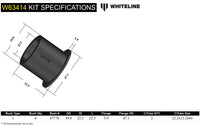 Whiteline Rear Trailing Arm Bushing Kit for 2022+ VB Subaru WRX (W63414) dimensions