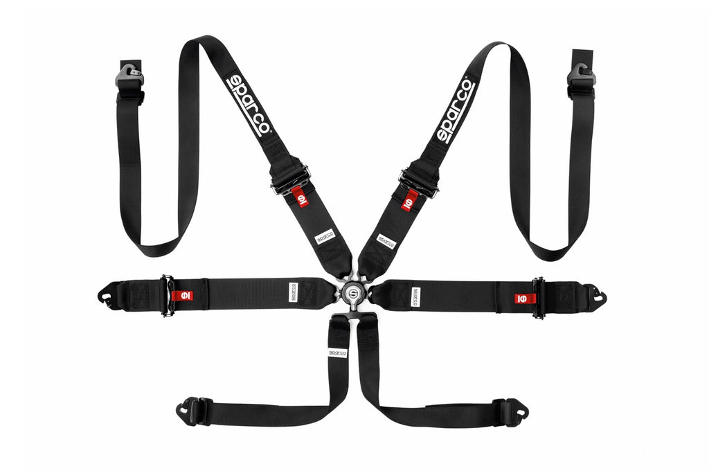 Sparco Competition Harness 6 Point Hans 3"/2" Aluminum